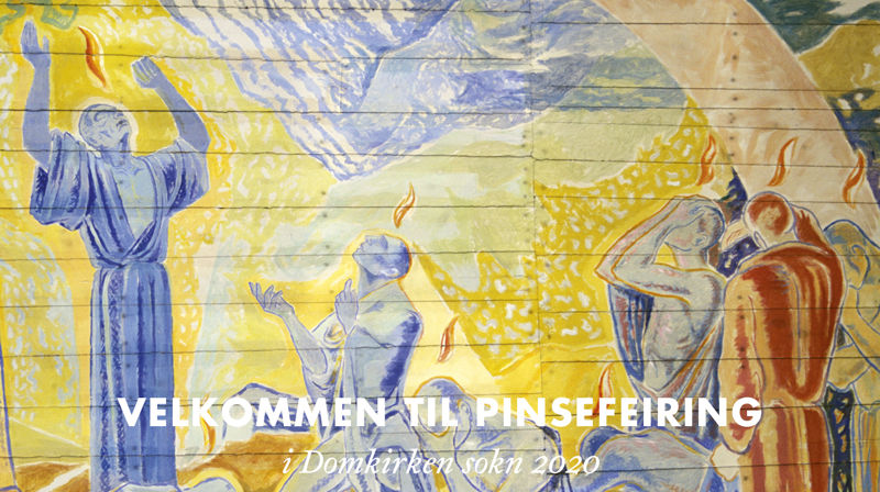 Detalj fra takmaleriet malt av Hugo Lous Mohr i Oslo domkirke. Foto: Petter Mohn