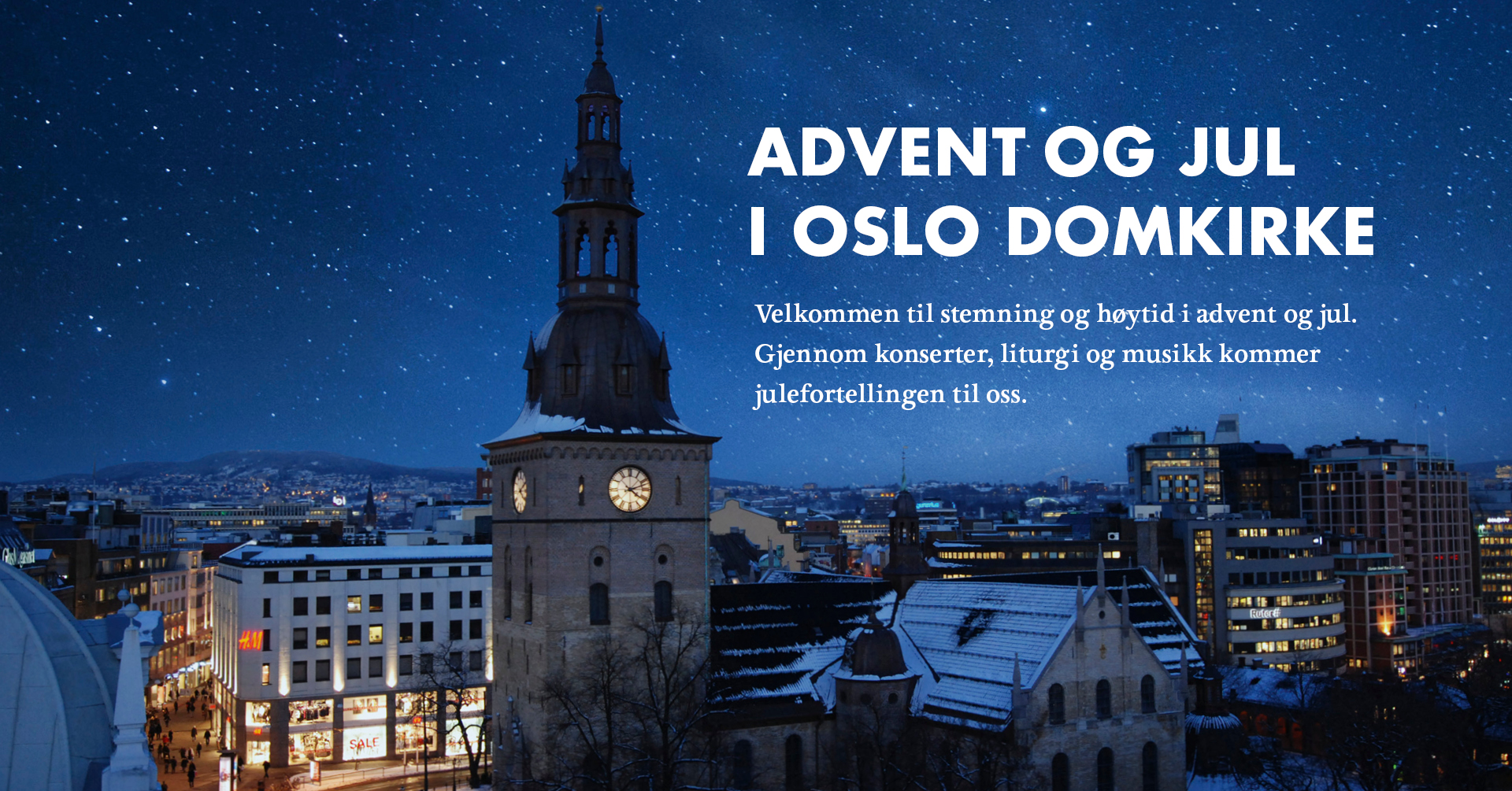 Program for advents- og juletiden i Oslo domkirke