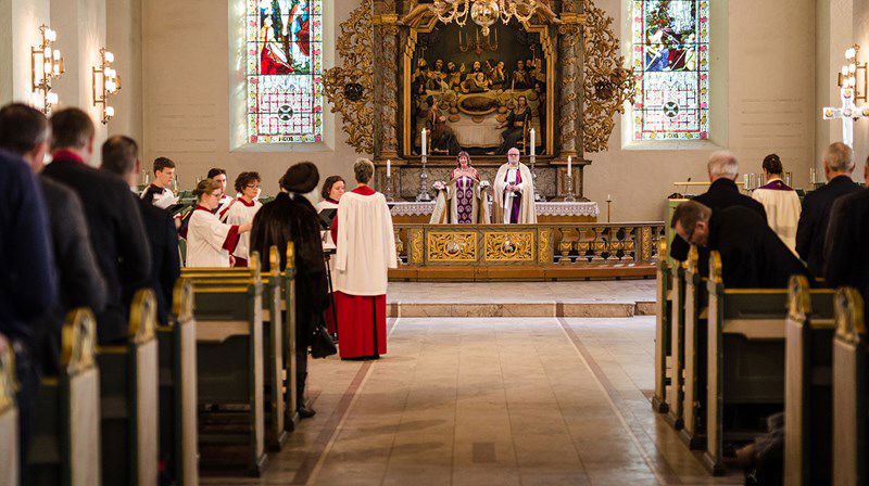 Fra åpningsgudstjenesten under Bispemøtet februar 2016. Foto: Bispemøtet