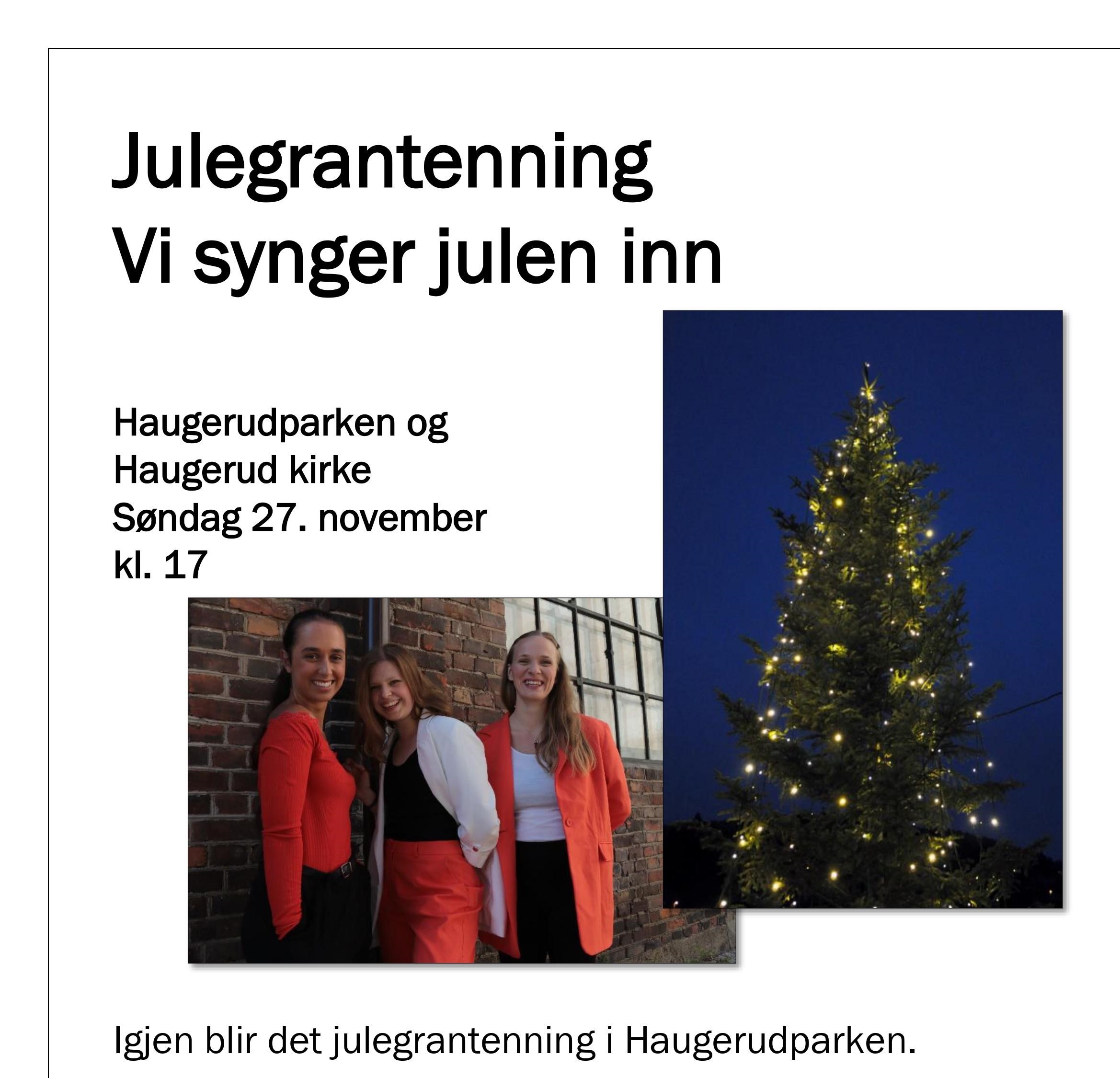 Velkommen til julegrantenning søndag klokka 17