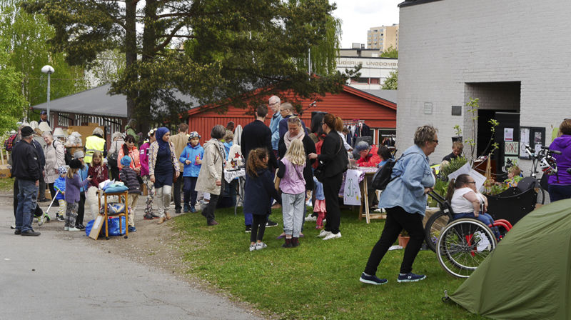 Fra markedsdagen i fjor.