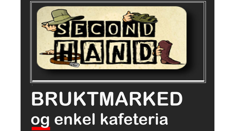 Bruktmarked og enkel kafeteria