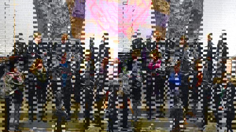 Prosjektkor 2017 fra konsert for å skaffe midler til nytt flygel i Haugerud kirke.