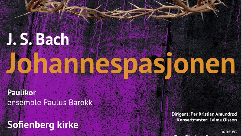 Lytt til Johannespasjonen 1. og 2.april