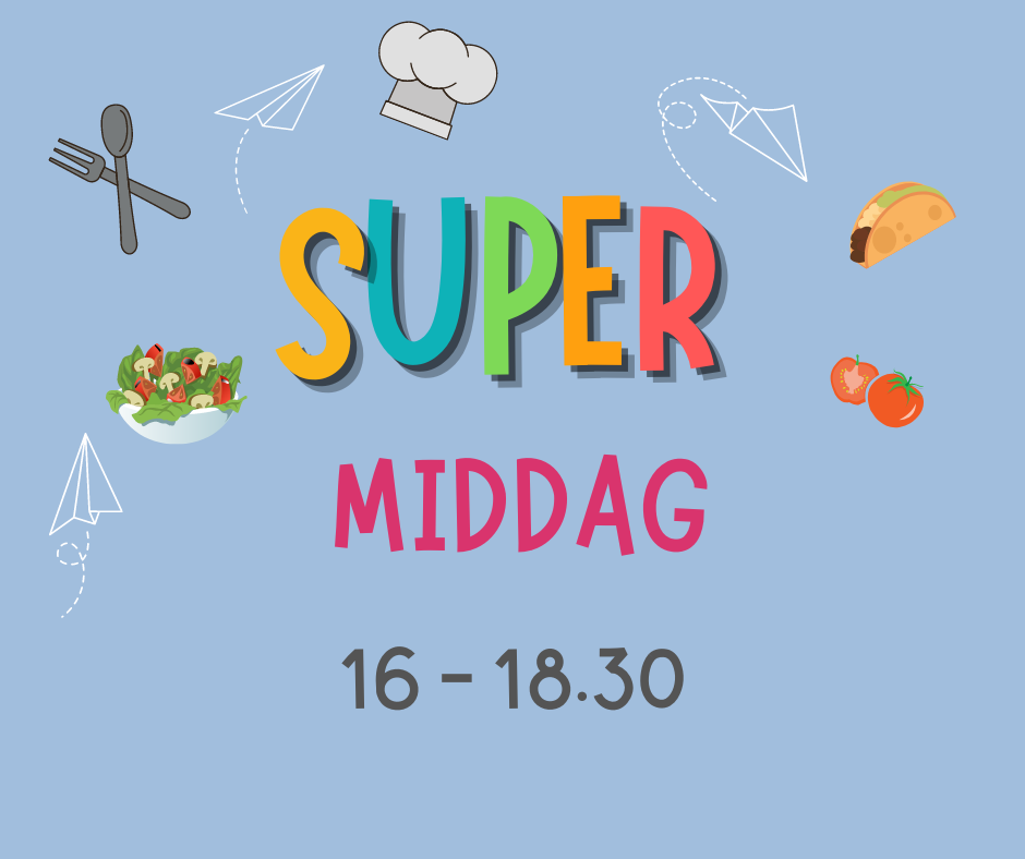 NB! Ny dag og nytt navn for middag for alle. Annenhver torsdag i oddetallsuker. Supermiddag starter opp 1. september kl. 16.00 til 17.30 Velkommen!