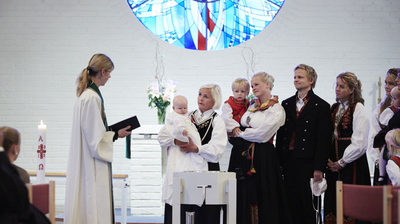 Dåp i Skøyen kirke