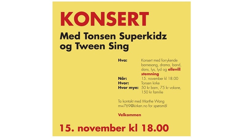 KONSERT med Tonsen Superkidz