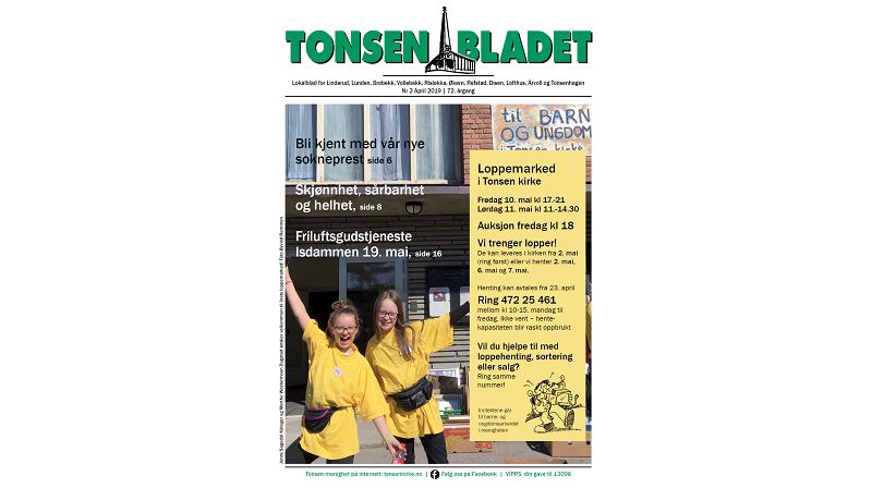 Tonsenbladet nr 2 2019.