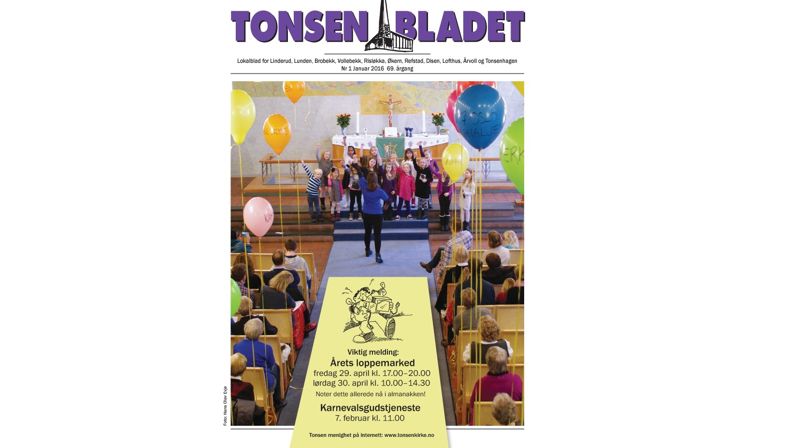 Tonsenbladet nr 1  Januar 2016