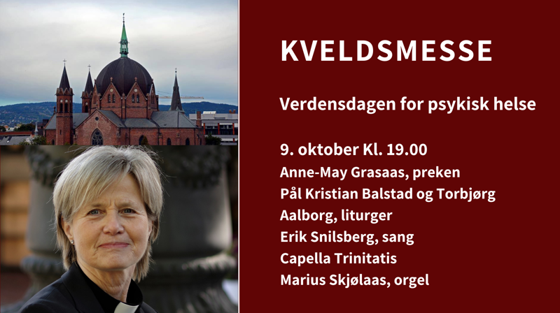 Kveldsmesse - Verdensdagen for psykisk helse