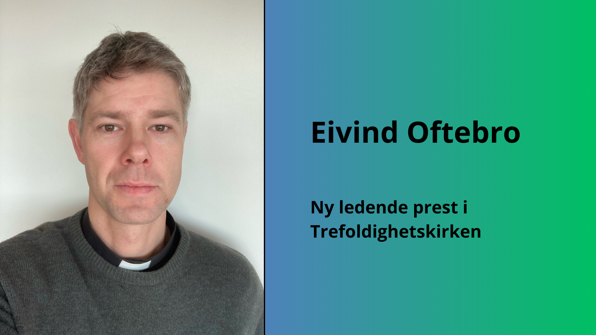 Ny ledende prest i Trefoldighetskirken