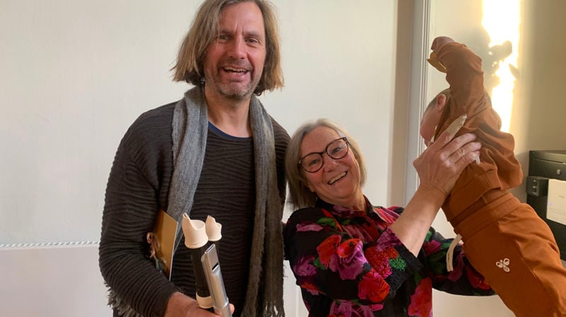 Diakon Nina Berger og multiinstrumentalist Marius Løkse