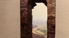 Fra kirkeruinene i Maridalen