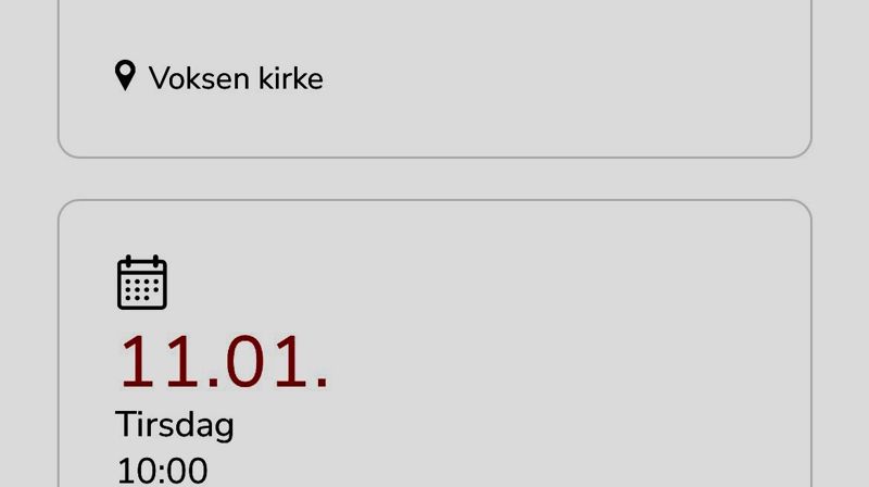 Digital påmelding til gudstjenester