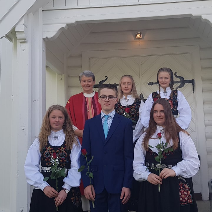 Årets konfirmantar Foto: Anita Bryhni Andersen