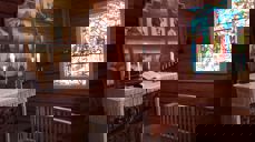 Alteret i Volbu kyrkje foto: Eli Vatn