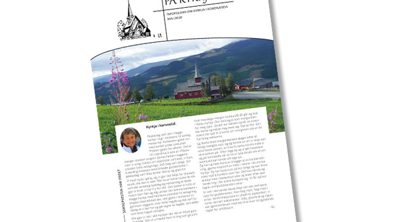 Infofaldar På Kyrkjeveg - mai 2020