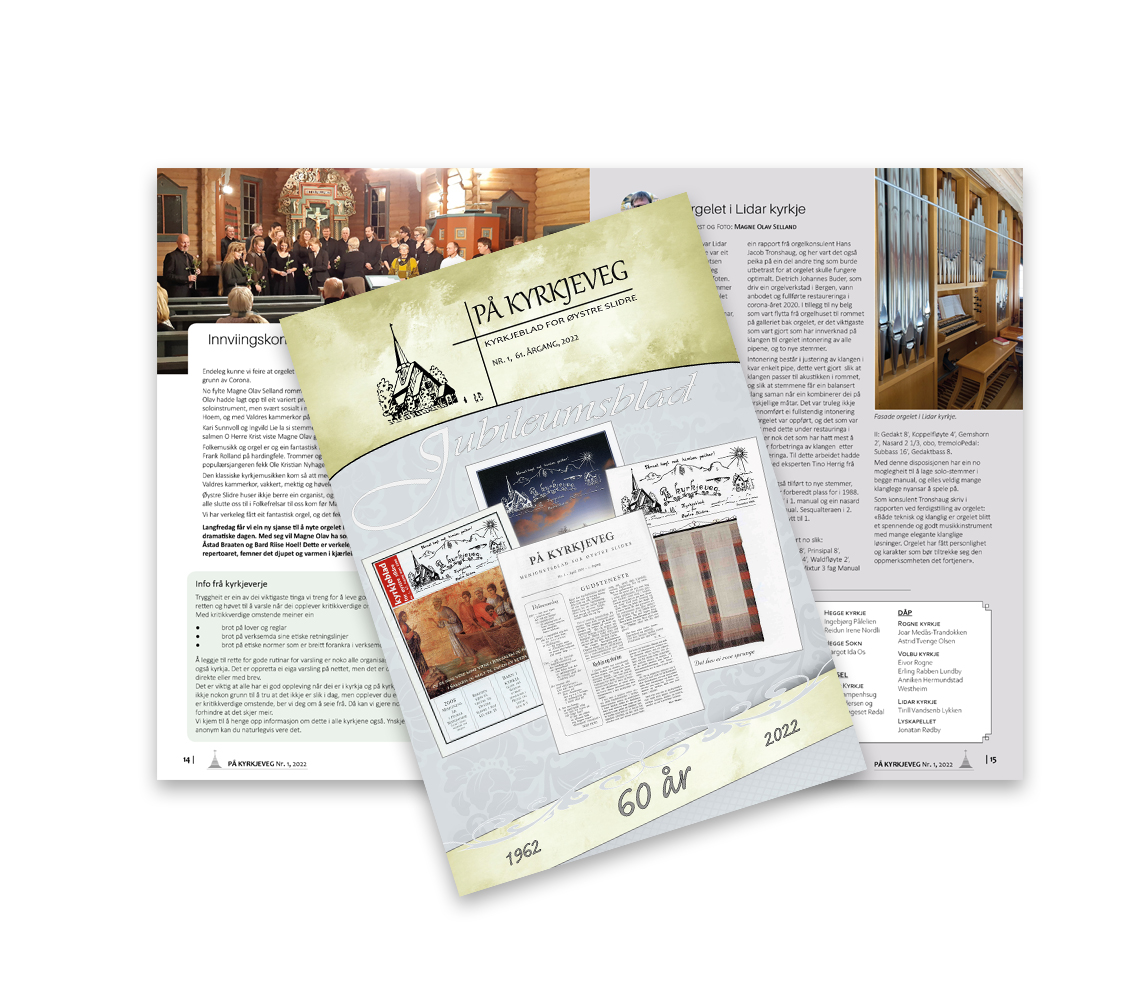På kyrkjeveg påskenummer og jubileumsutgåve 2022