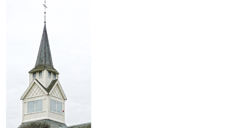 Rogne kyrkjetårn. Foto Saskia Aleida Van Veen.