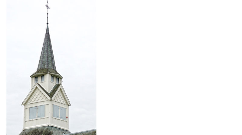 Rogne kyrkjetårn. Foto Saskia Aleida Van Veen.