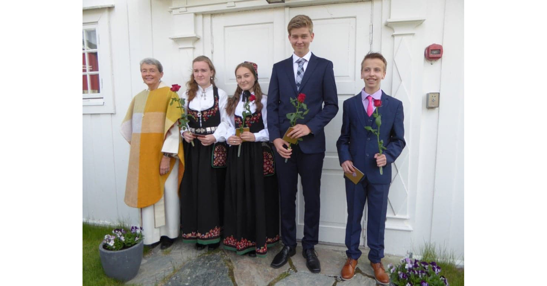 Årets konfirmantar Foto: Bengt Holar