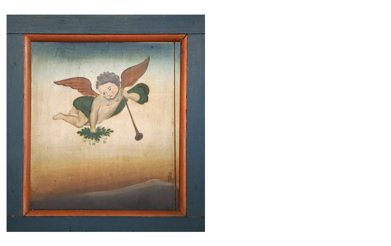 Engel frå alteret i Volbu kyrkje Foto: Saskia Aleida Van Veen