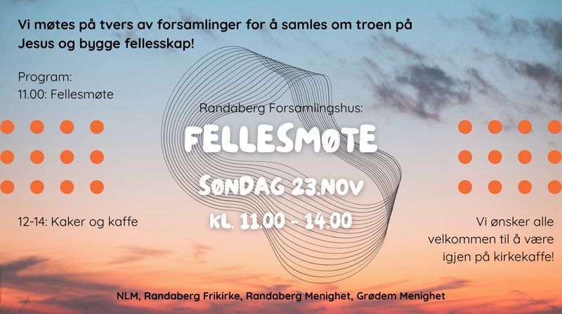 Fellesmøte 23.november