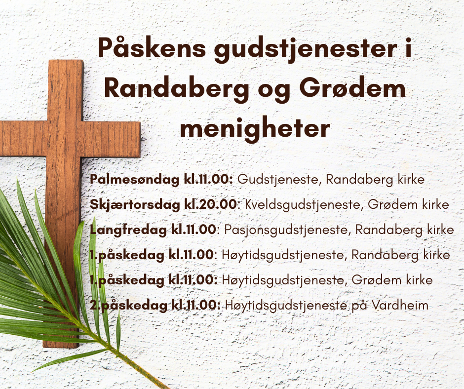 Velkommen til gudstjenester i påsken