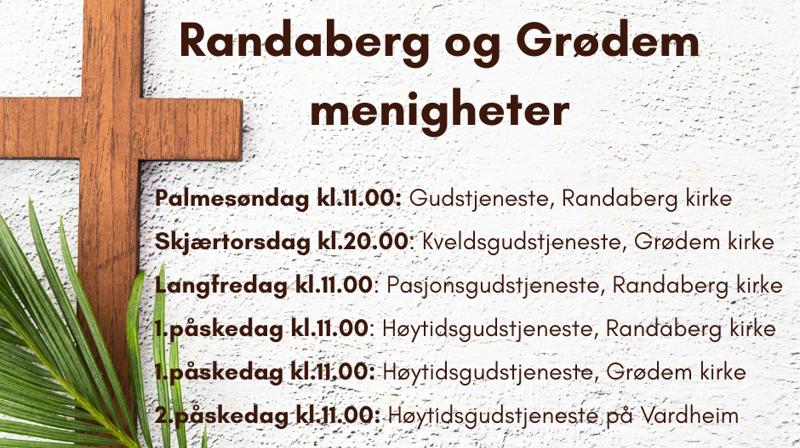 Velkommen til gudstjenester i påsken
