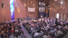 Gudstjeneste i Søm kirke ble sendt i TV og radio