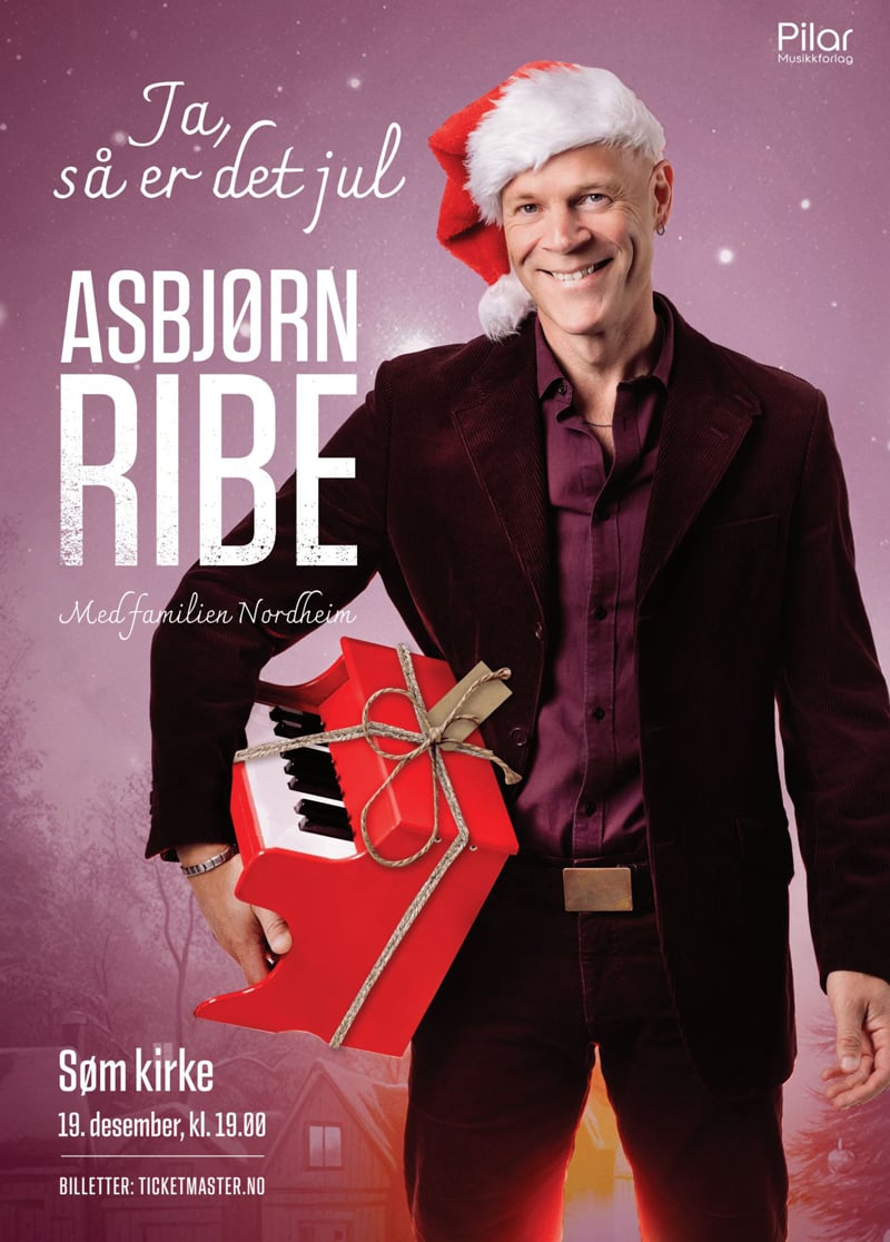PLAKAT Abjørn Ribe med Ronnie Jacobsen og familien Nordheim: Ja, så er det jul 19.12.