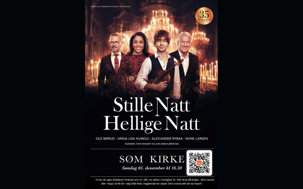 Konsertplakat: Stille Natt, lokal variant