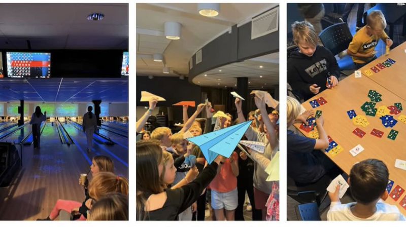 Barna hygger seg ned hverandre på Midi