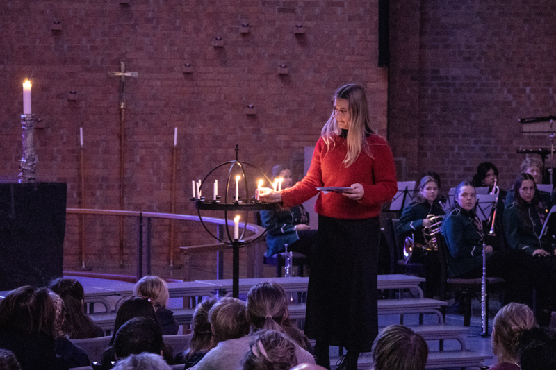 Mathilde Dolsvåg Giske talte på familiemøtet