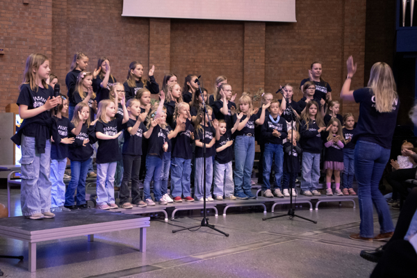 Rabakoret sang i gudstjenesten