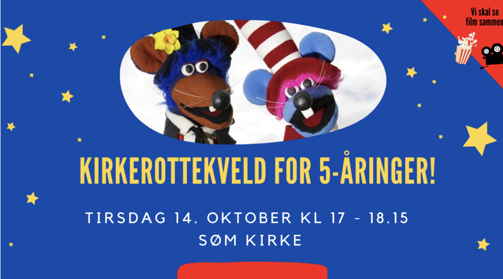 Kirlkerottekveld for 5-åringer 14. oktober kl 17