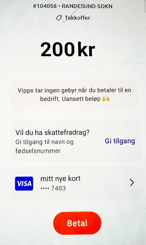 Trykk p&aring;&nbsp;Gi tilgang -f&aring; skattefradrag i Vipps