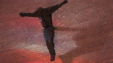 Kjell Nupens Kristus-figur i Søm kirke