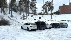 Parkeringsplassen øst for Søm kirke