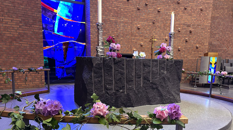 Blomstersmykket Søm kirke