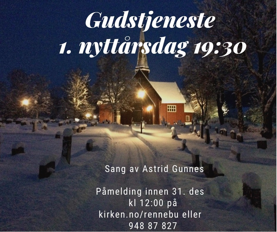 Kveldsgudstjeneste 1. nyttårsdag i Rennebu