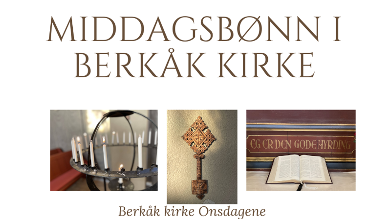 Middagsbønn onsdag 31 Mai kl 12:00