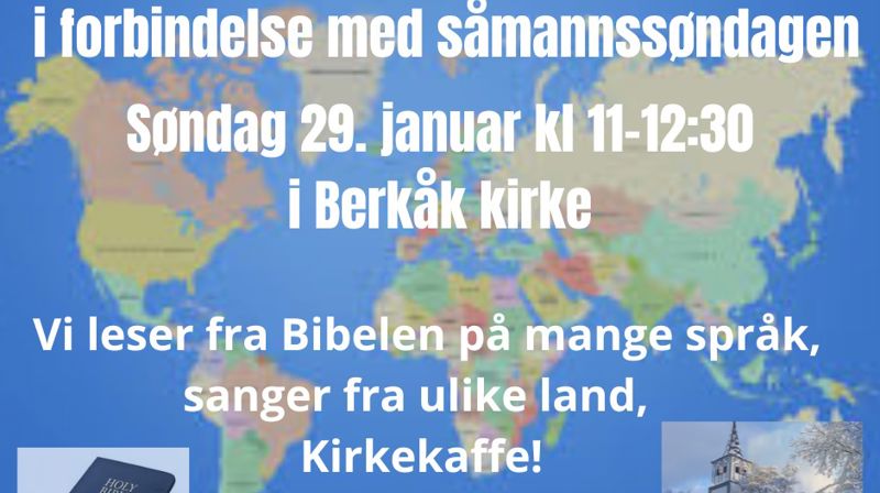 Gudstjeneste på Såmannssøndagen i Berkåk kirke