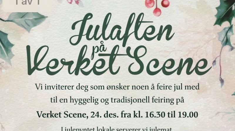 Sponsor til julaften på Verket Scene