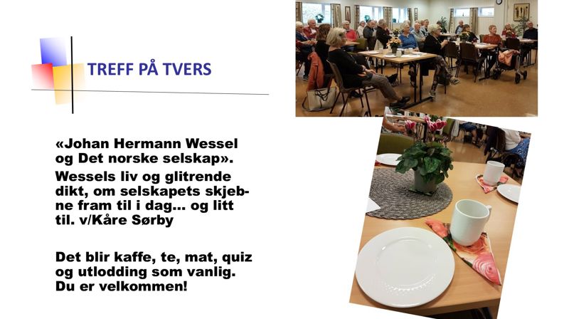 Treff på tvers 2.februar kl. 12.00 i Ekholt kirke
