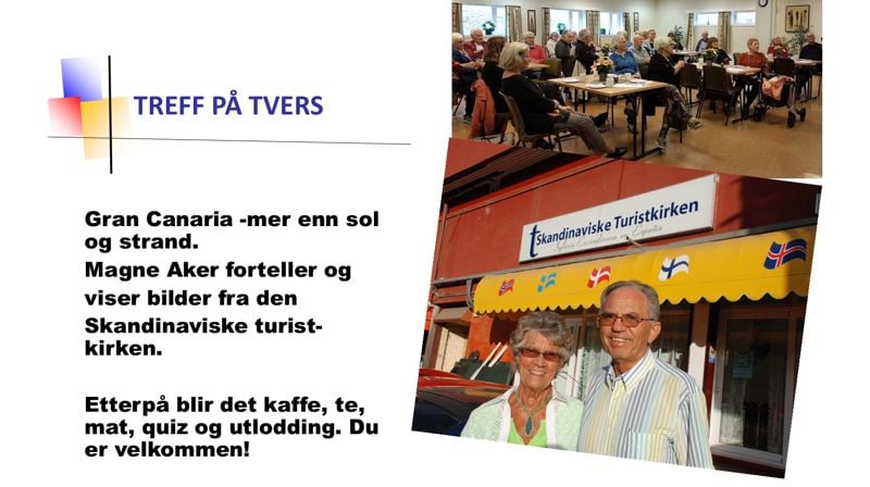 Treff på tvers 4.mai kl. 12.00 i Ekholt kirke