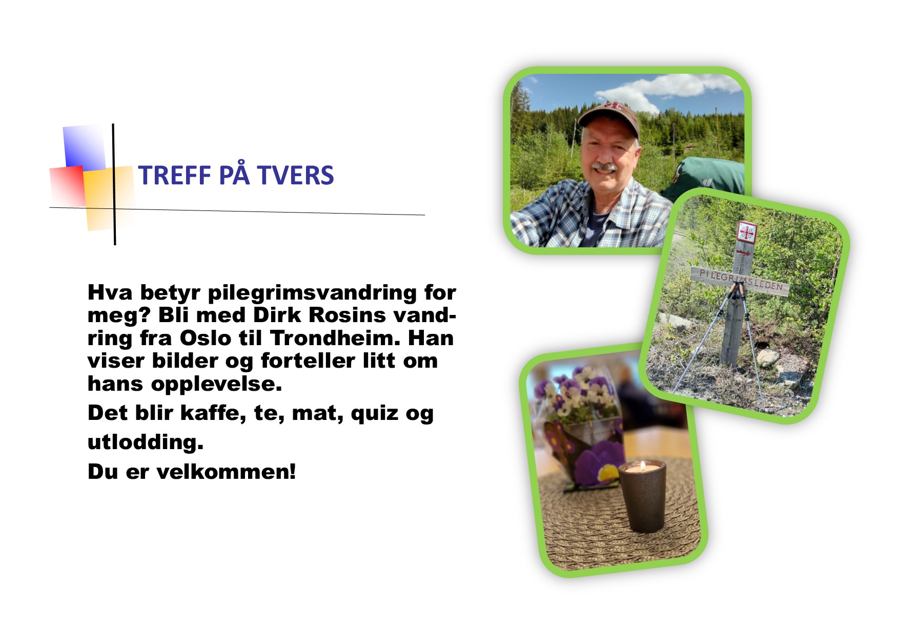 Treff på tvers kl. 12.00 i Ekholt kirkes underetg.