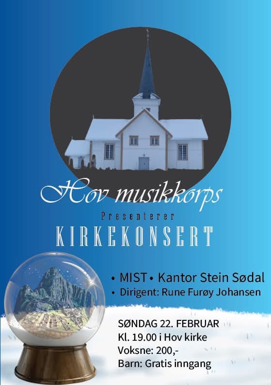 Velkommen til konsert med Hov Musikkorps