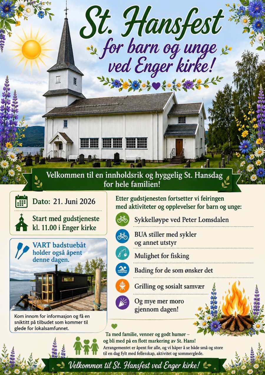 Velkommen til Sankthansfest ved Enger kirke!