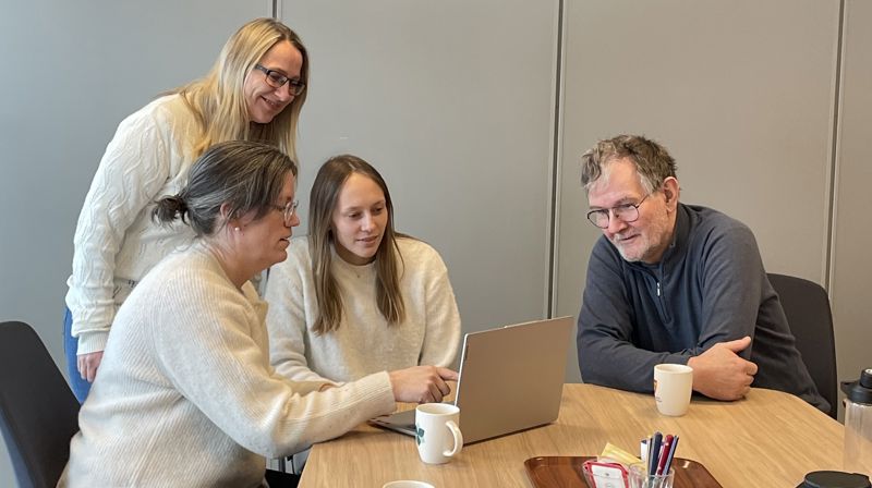 Styringsgruppa i arbeid